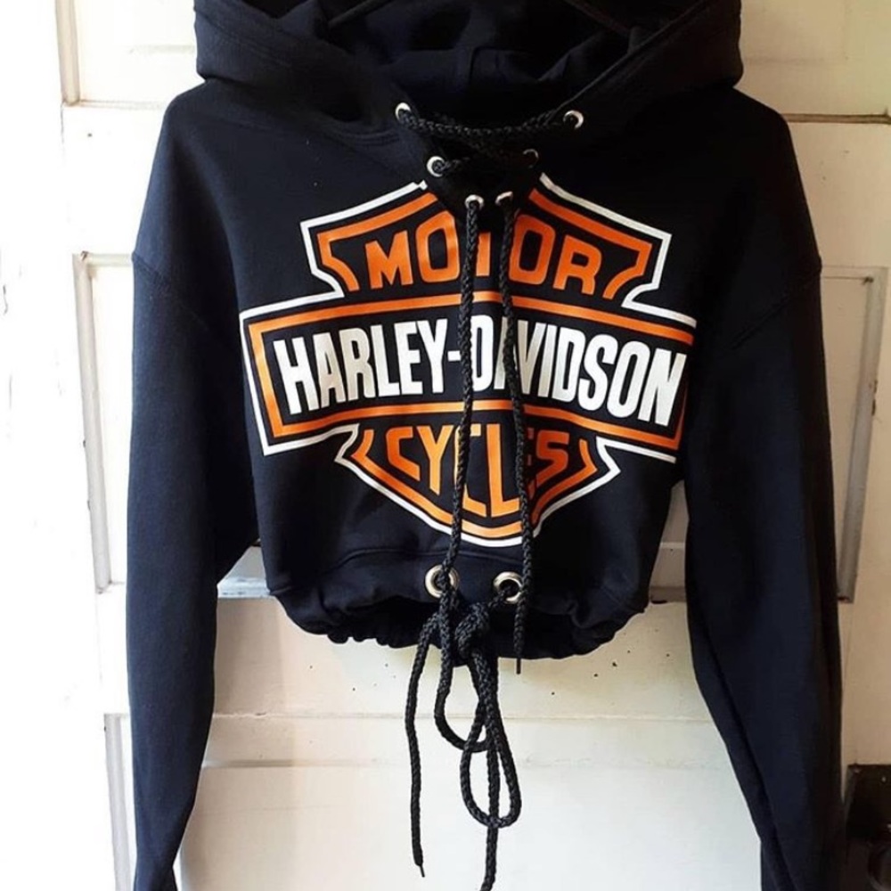 Harley Davidson Crop Sweatshirt